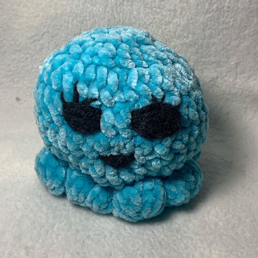 Blue Plush Octopus Toy